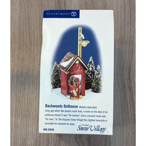 DEPARTMENT 56 BACKWOODS OUTHOUSE 56.55036 - Picture 11 of 14